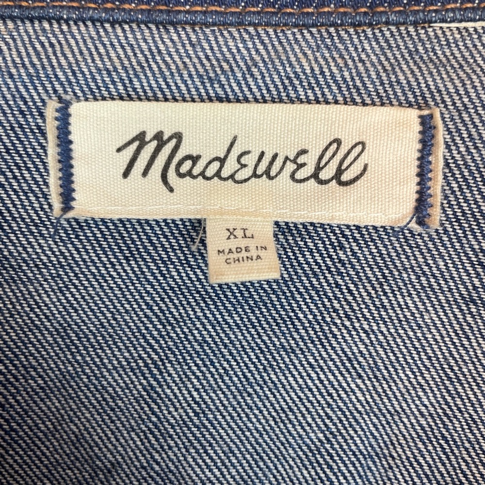 Madewell Classic Denim Jacket in Dark Wash – Size XL - Picture 3 of 4